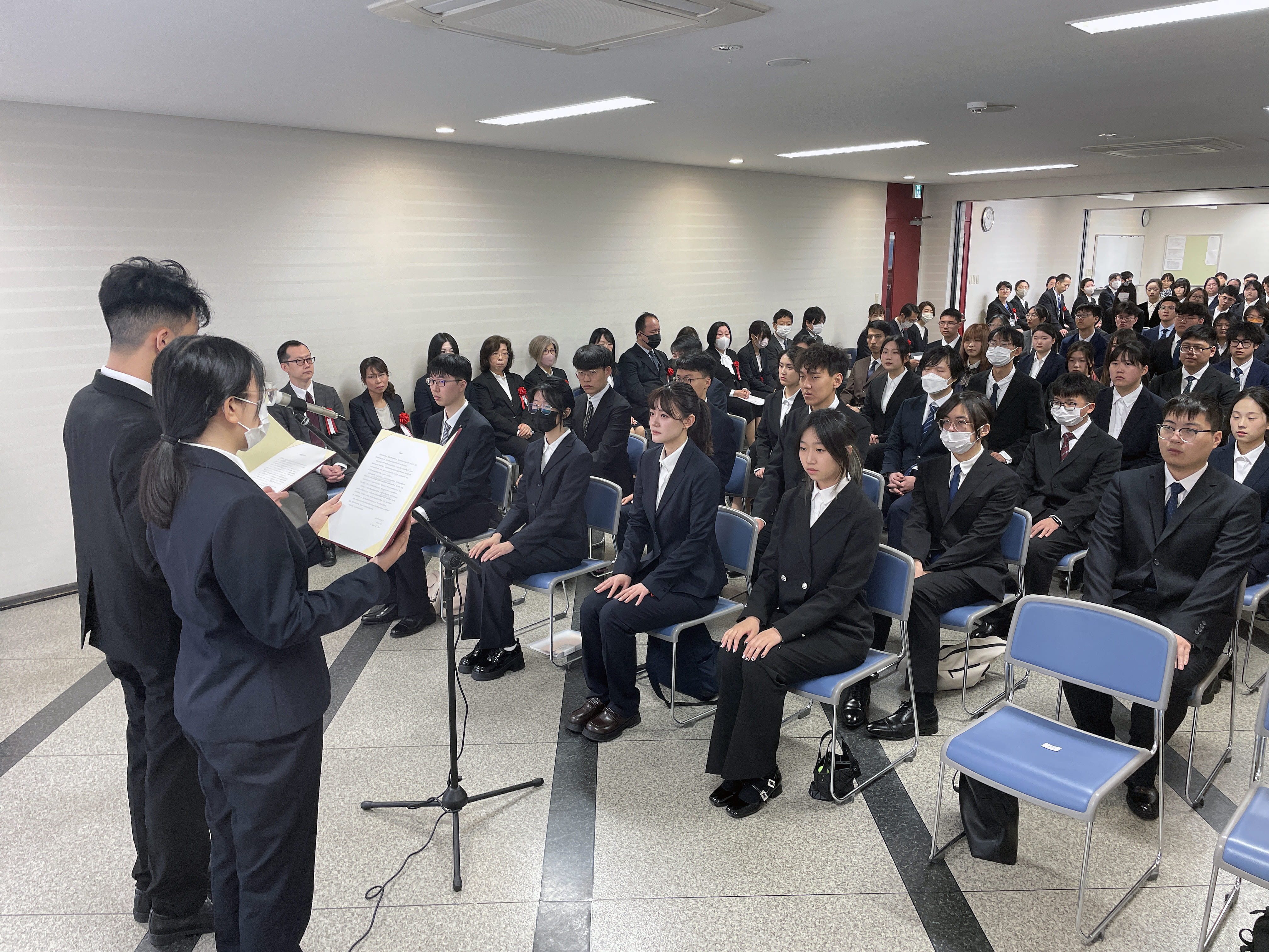 在校生代表致辞